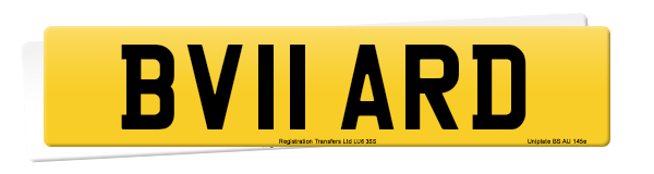Registration number BV11 ARD